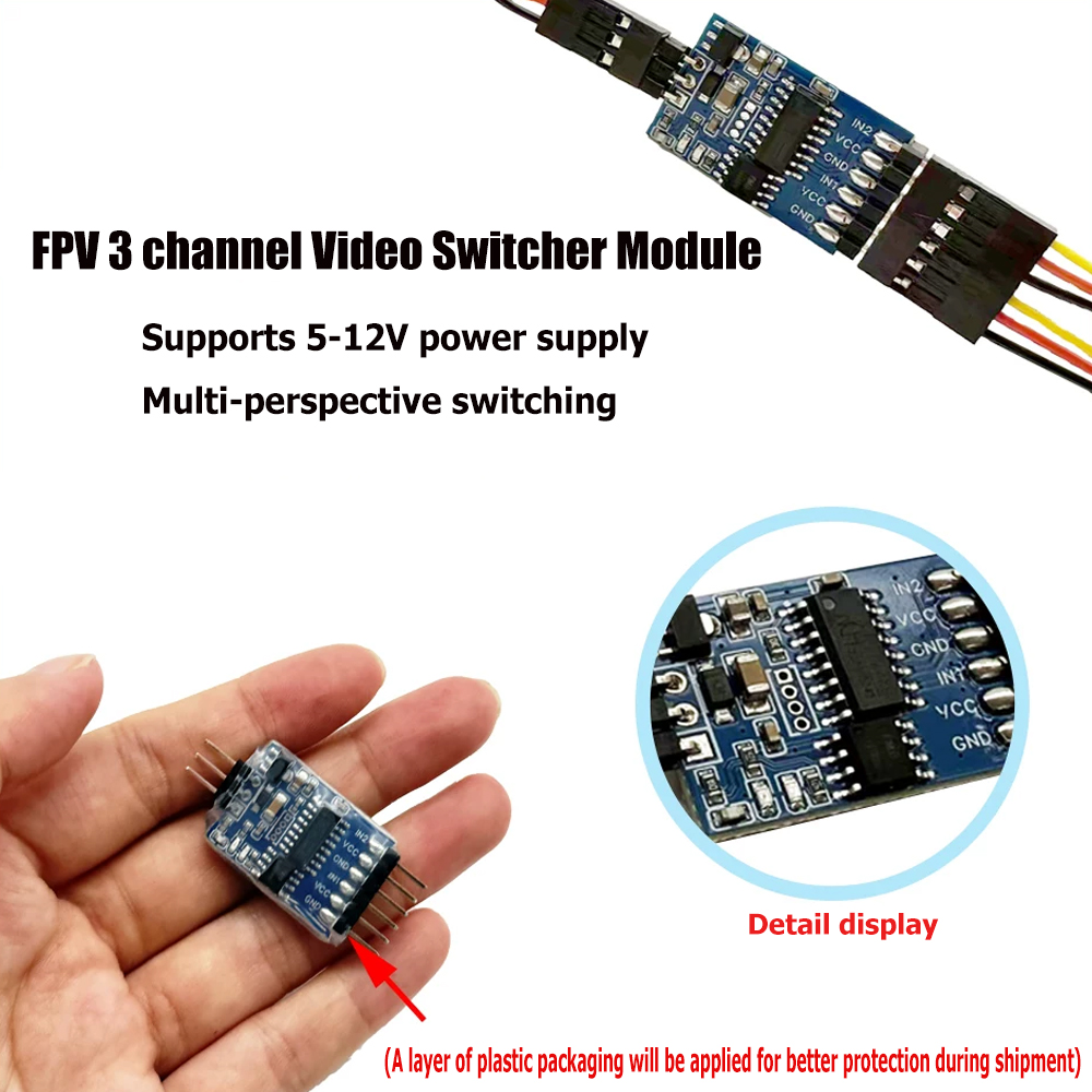 5.8G 3 Channel Video Switcher  - Fpv Drone Receiver 评论和价格