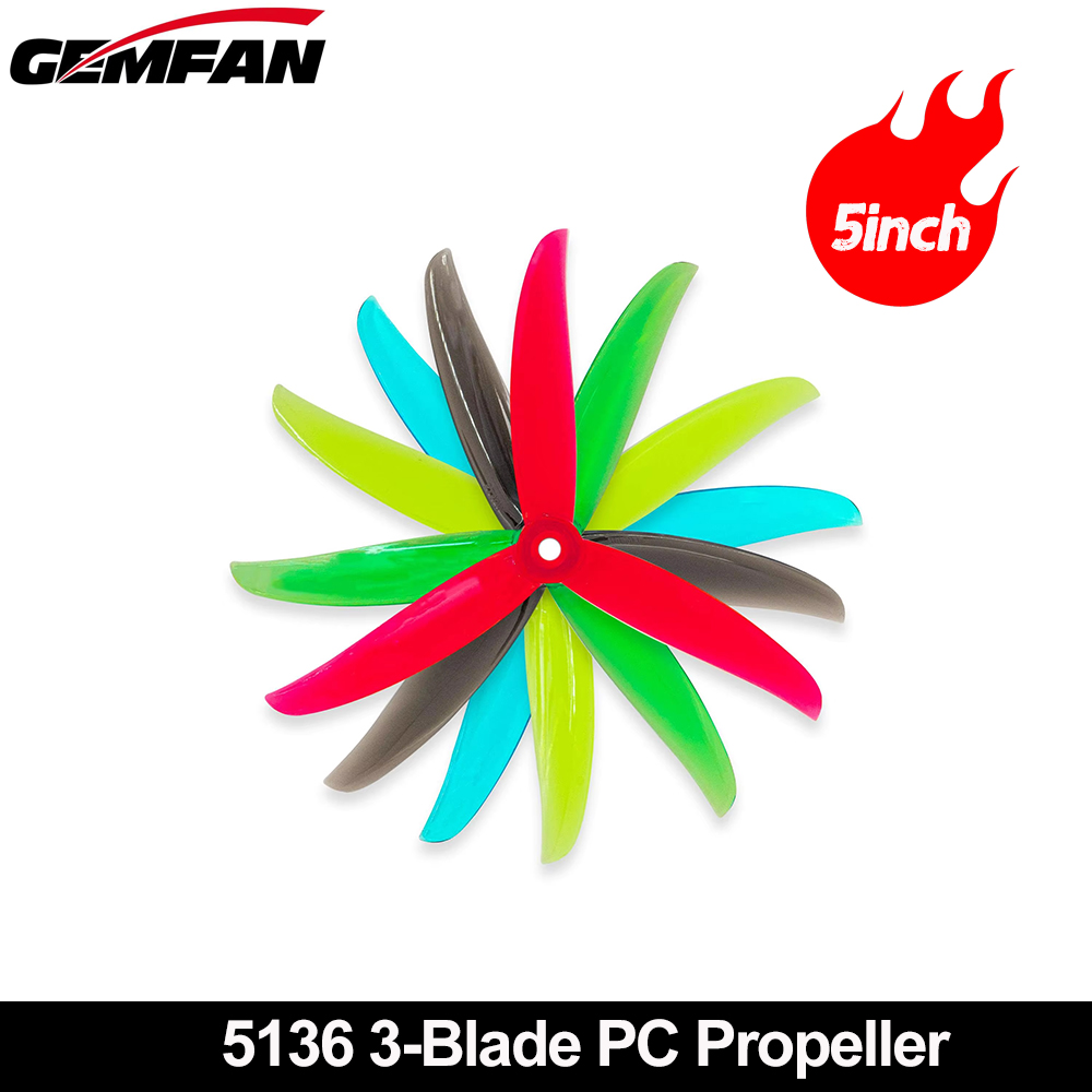 Gemfan VANOVER 5136 3 Blade PC - Fpv Drone Quadcopter 评论和价格