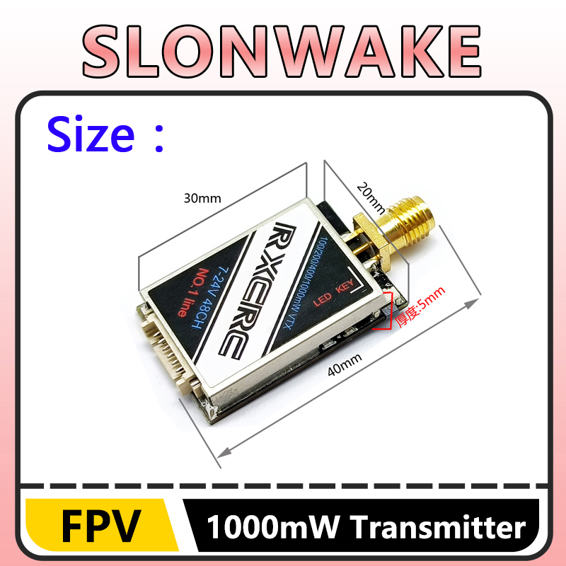 SLONWAKE  5.8G 48CH 1W VTX 100 - Fpv Drone Frame 评论和价格