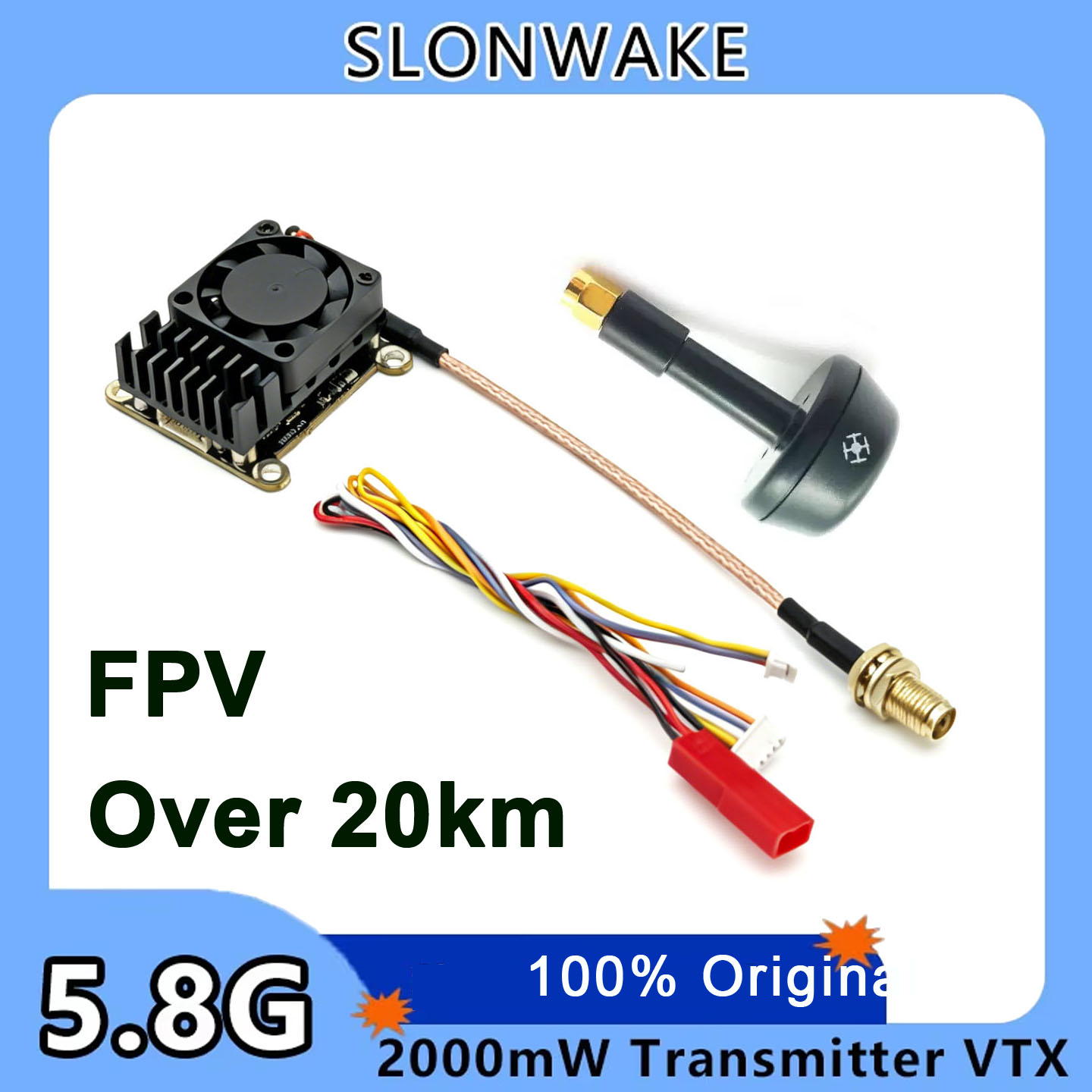 New upgrade 5.8Ghz 2W adjustab - Fpv Drone Receiver 评论和价格